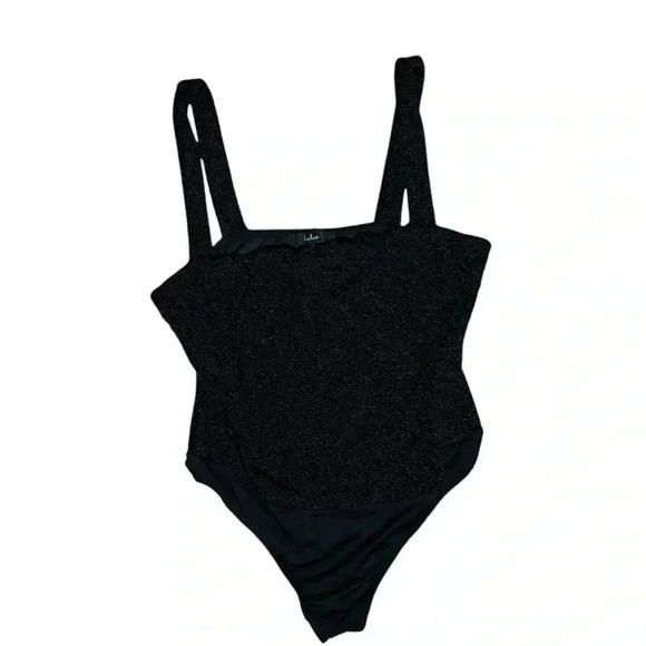 Lulus black sparkle bodysuit tank size XL - Picture 2 of 4